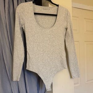 Abercrombie & Fitch Light Gray Bodysuit